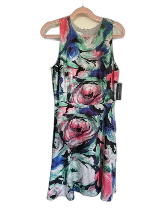 Donna Morgan Dresses & Skirts - Donna Morgan Floral A-Line Midi Dress Wedding Guest Cocktail Bridal Shower